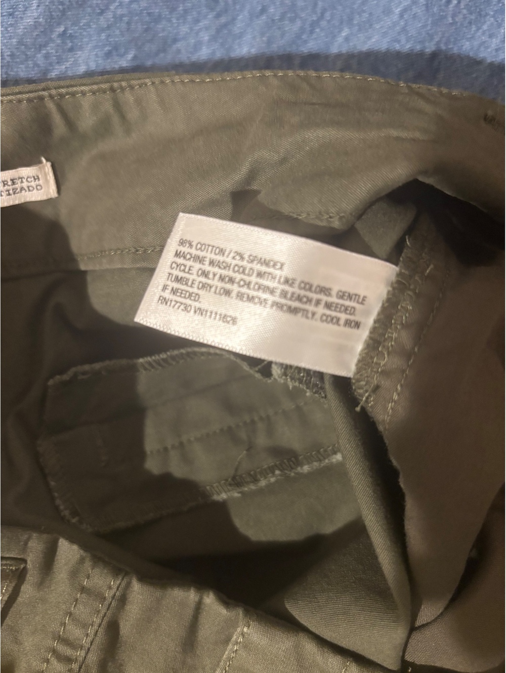 A New Day Olive High Rise Straight Pants Women’s 14R Stretch NWT - Picture 6 of 7